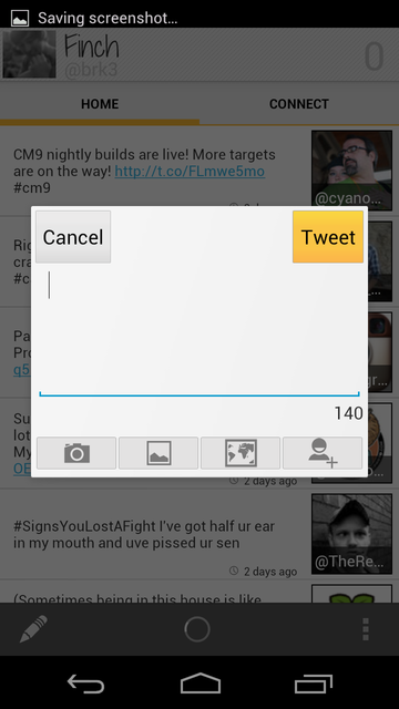 new tweet dialog