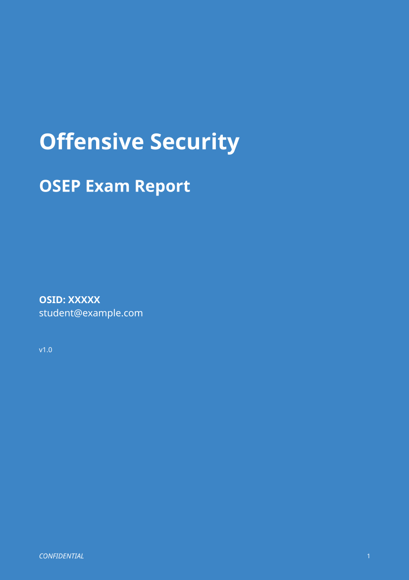 OSEP Exam Report