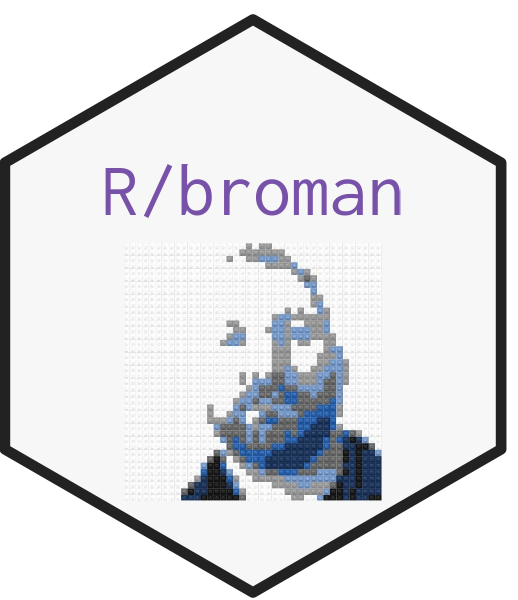 R/broman logo