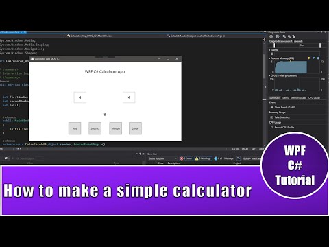 GitHub - mooict/WPF-Calculator-App: Create a simple calculator in WPF ...