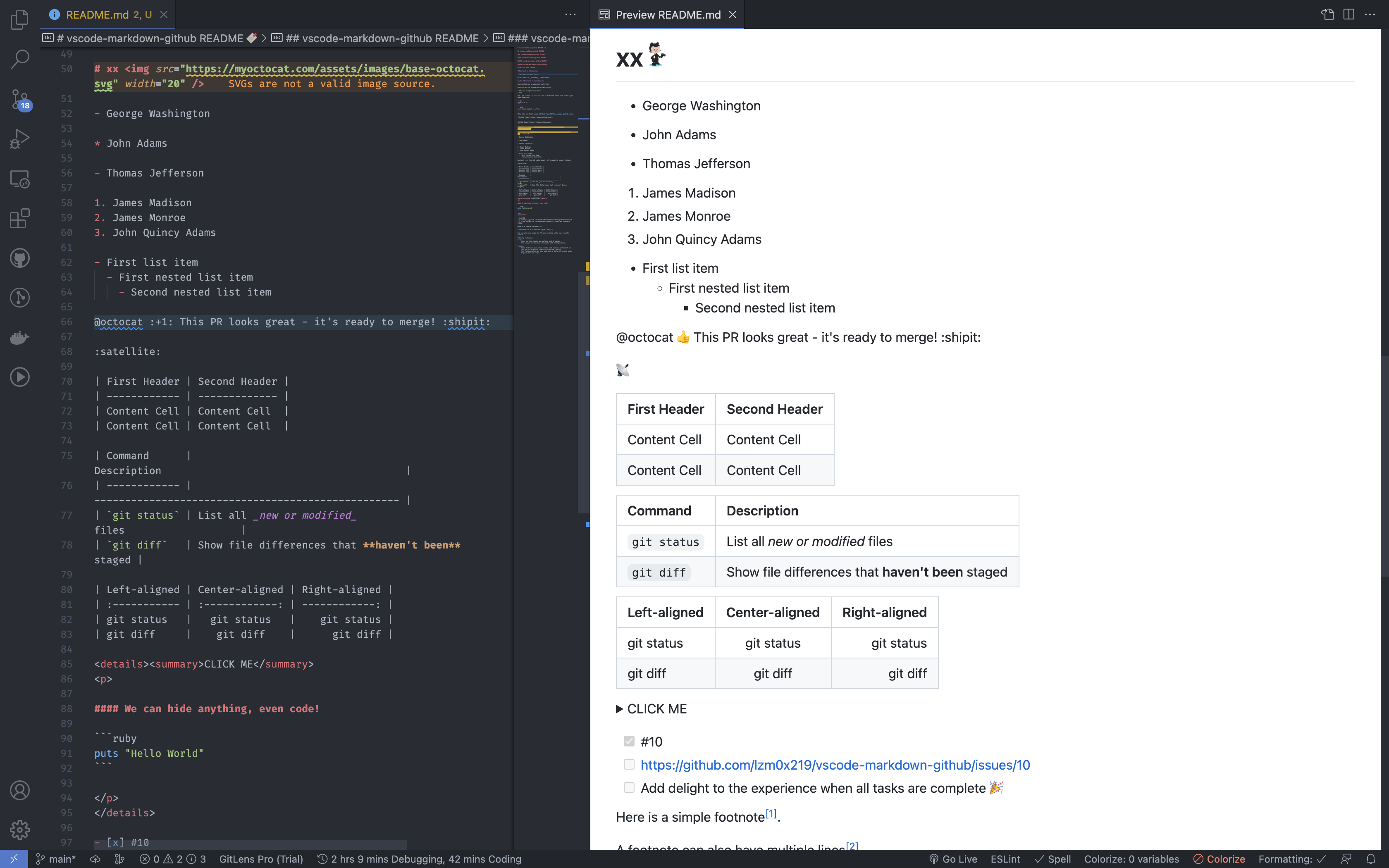 【开源自荐】一个 GitHub 风格的 VSCode 内置 markdown 预览插件 · Issue #2804 · ruanyf ...