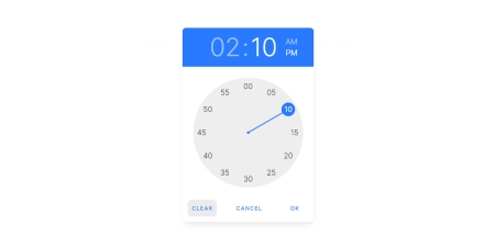 Tailwind CSS Time picker