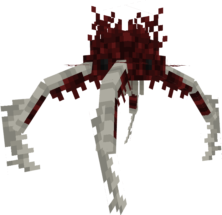 A spider-like creature with four bone legs