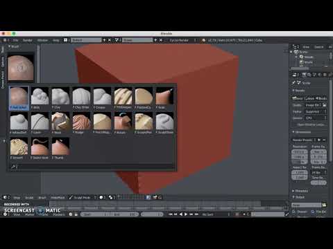 Demo the Sculpting Defaults Script