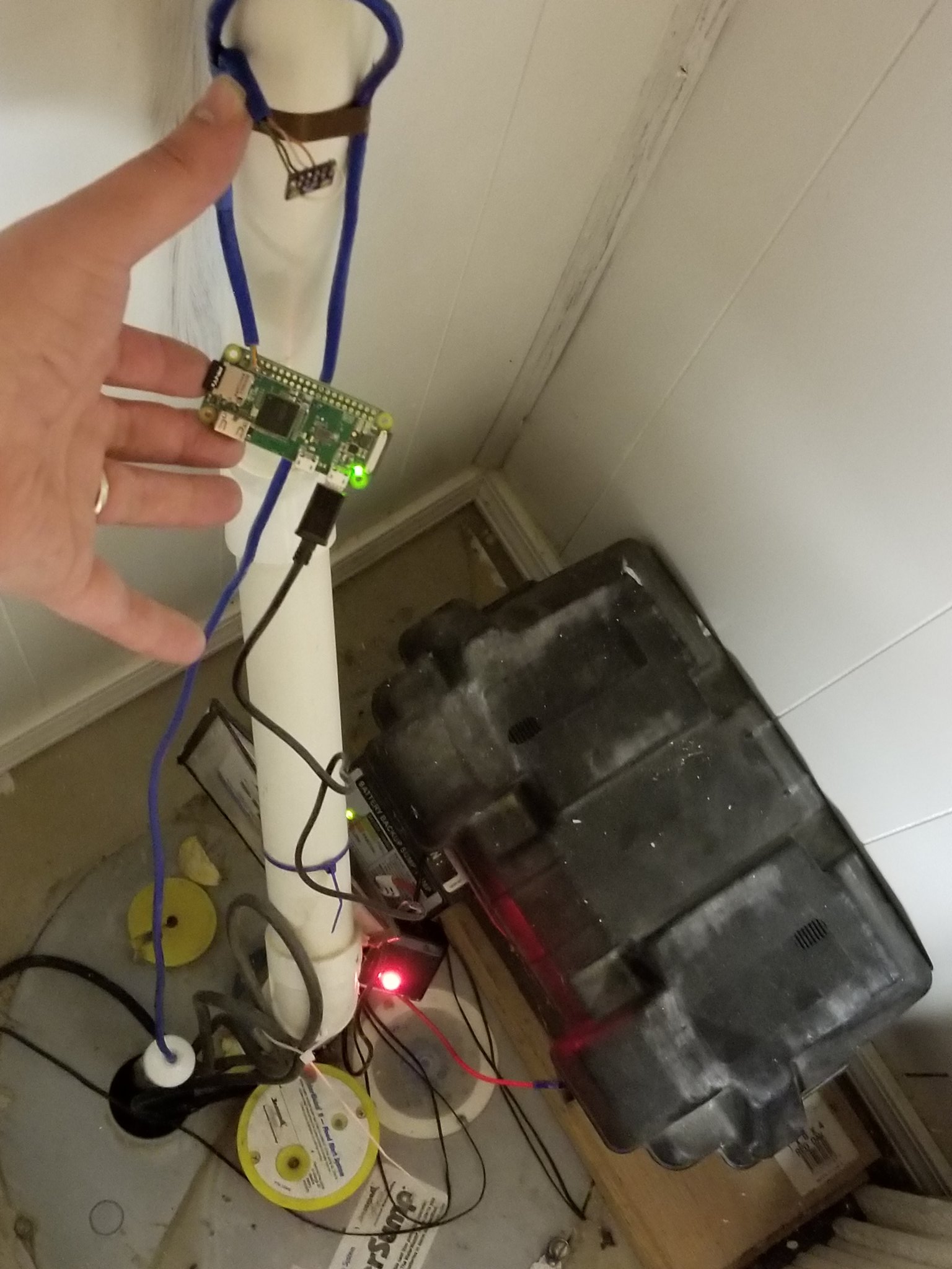 Raspberry Pi on sump pump