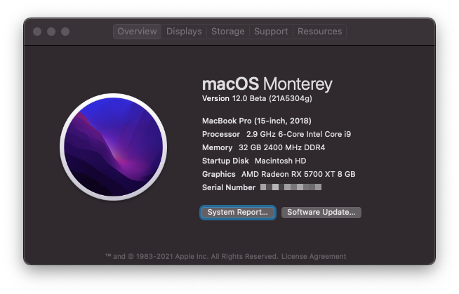 About This Mac