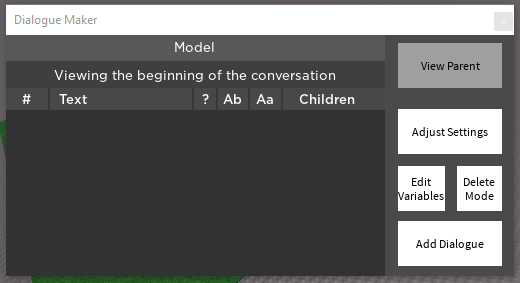 Dialogue Maker GUI