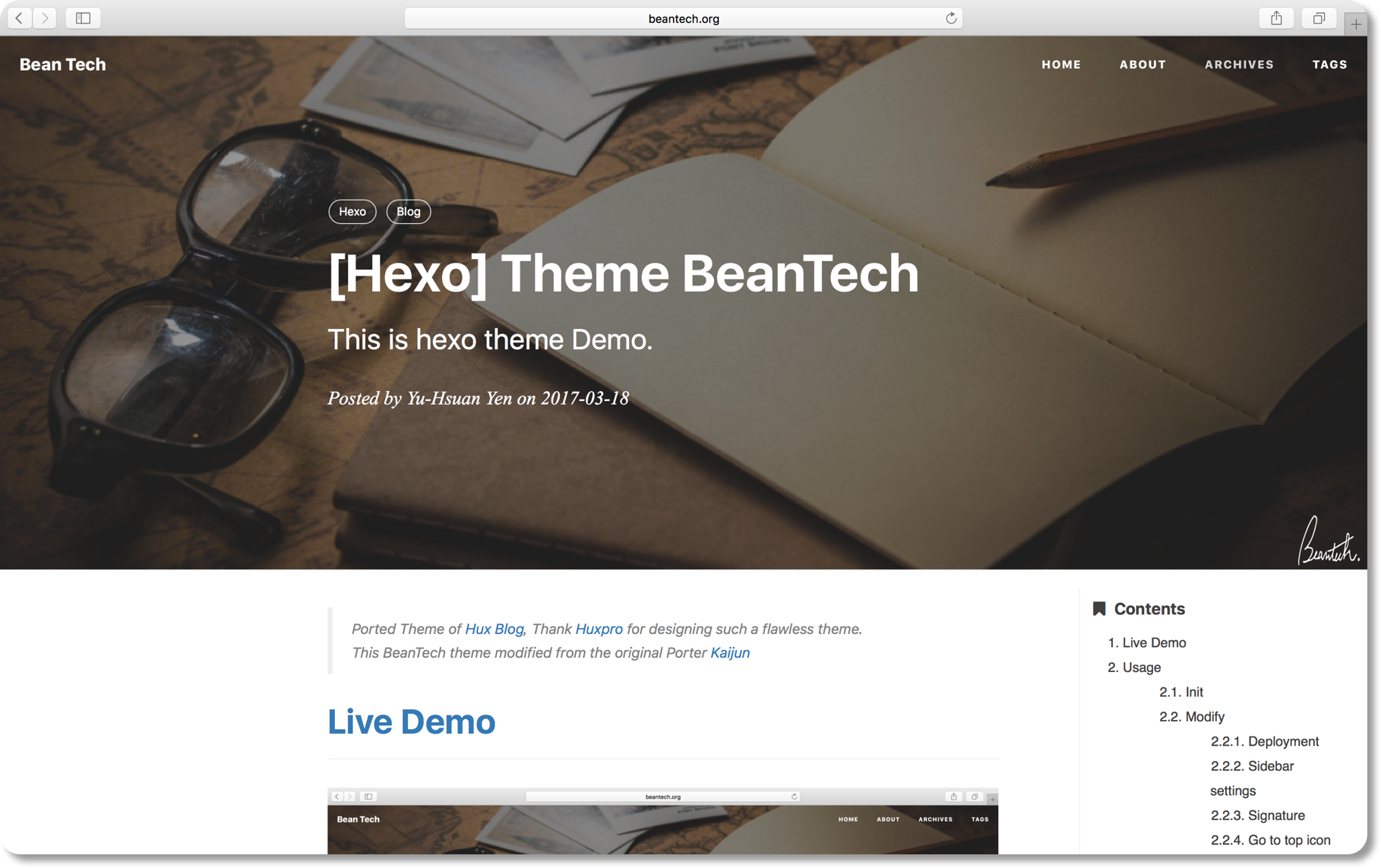 BeanTech Desktop