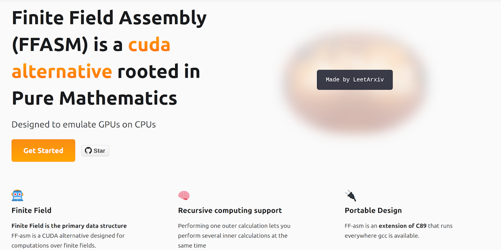 Finite Field Assembly:Emulate GPU on CPU