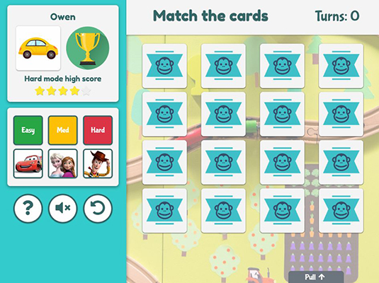 Screenshot: Game board