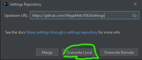 Make sure you overwrite local, not remote!