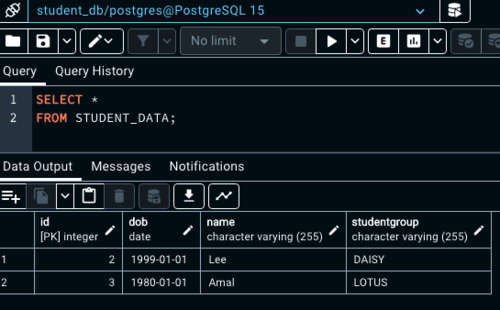 JPA deleted student row