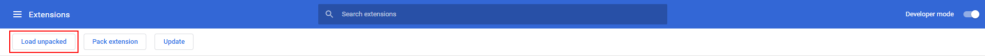 Chrome "Load unpacked"