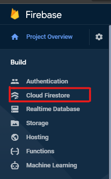 Select Cloud Firestore