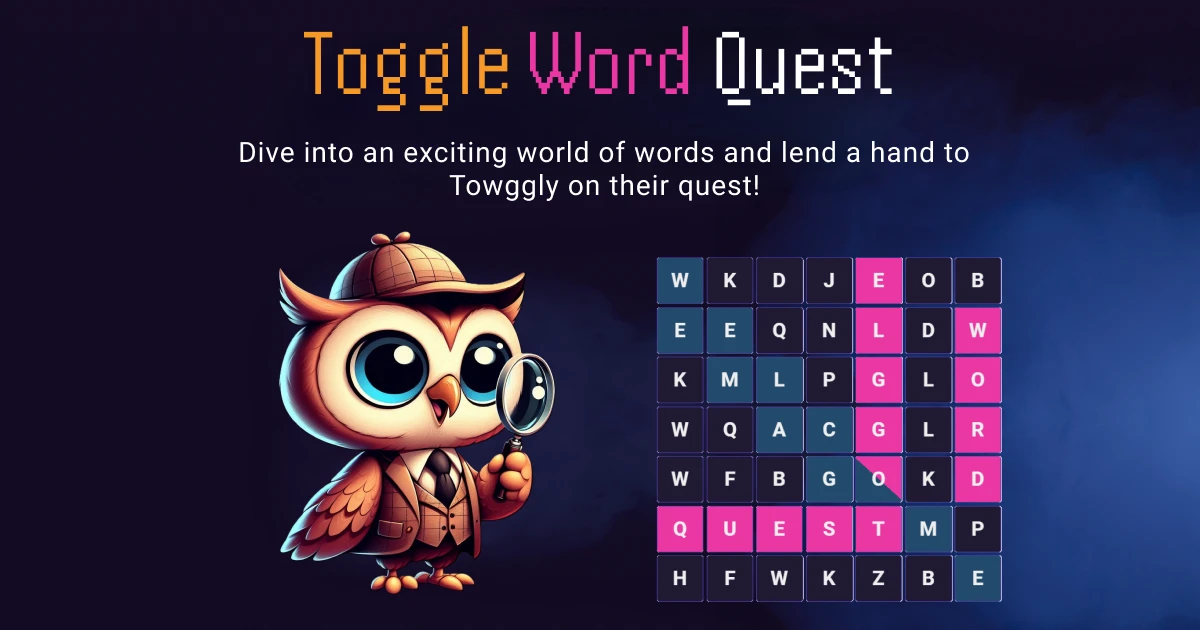 Toggle Word Quest screen