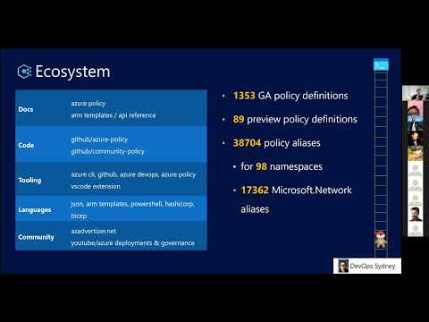 DevOps Sydney 2021: Automating Infrastructure Governance with Azure Policy
