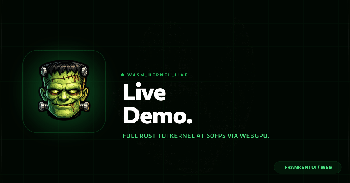 FrankenTUI Web Demo