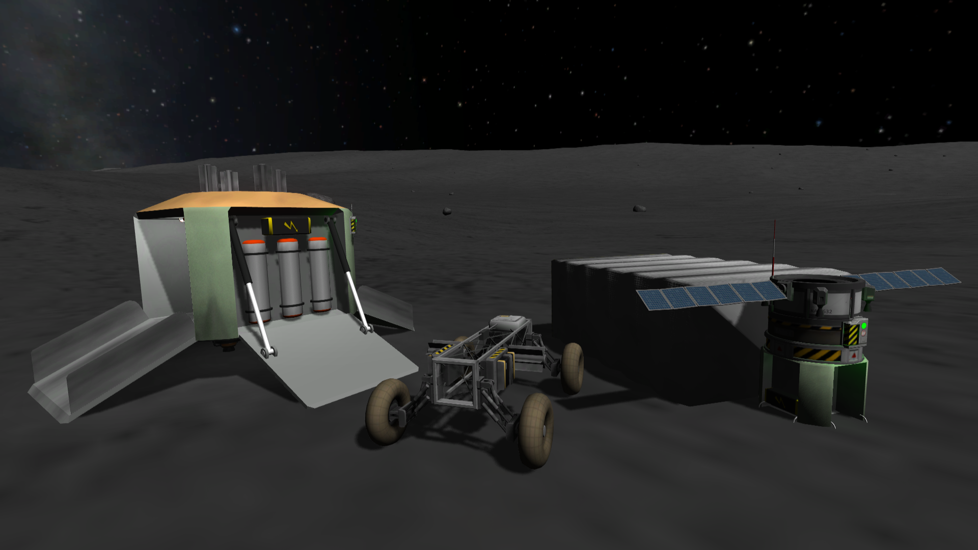 Rover Lander with the rover it brought to the Mun