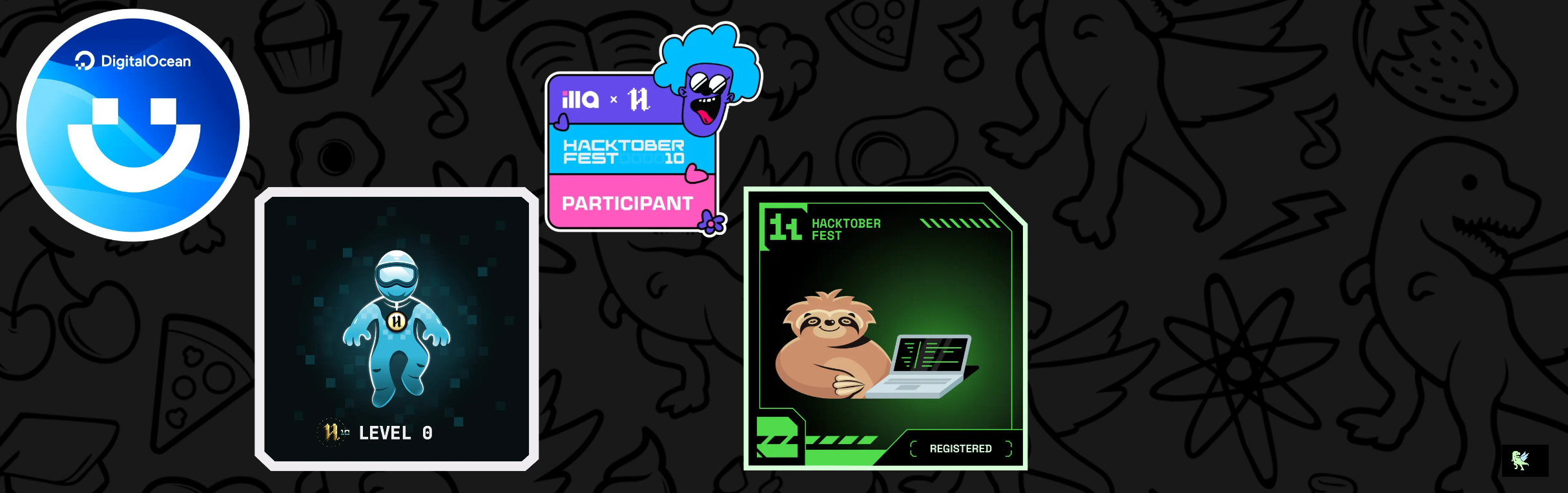 An image of @aniimessh's Holopin badges, which is a link to view their full Holopin profile