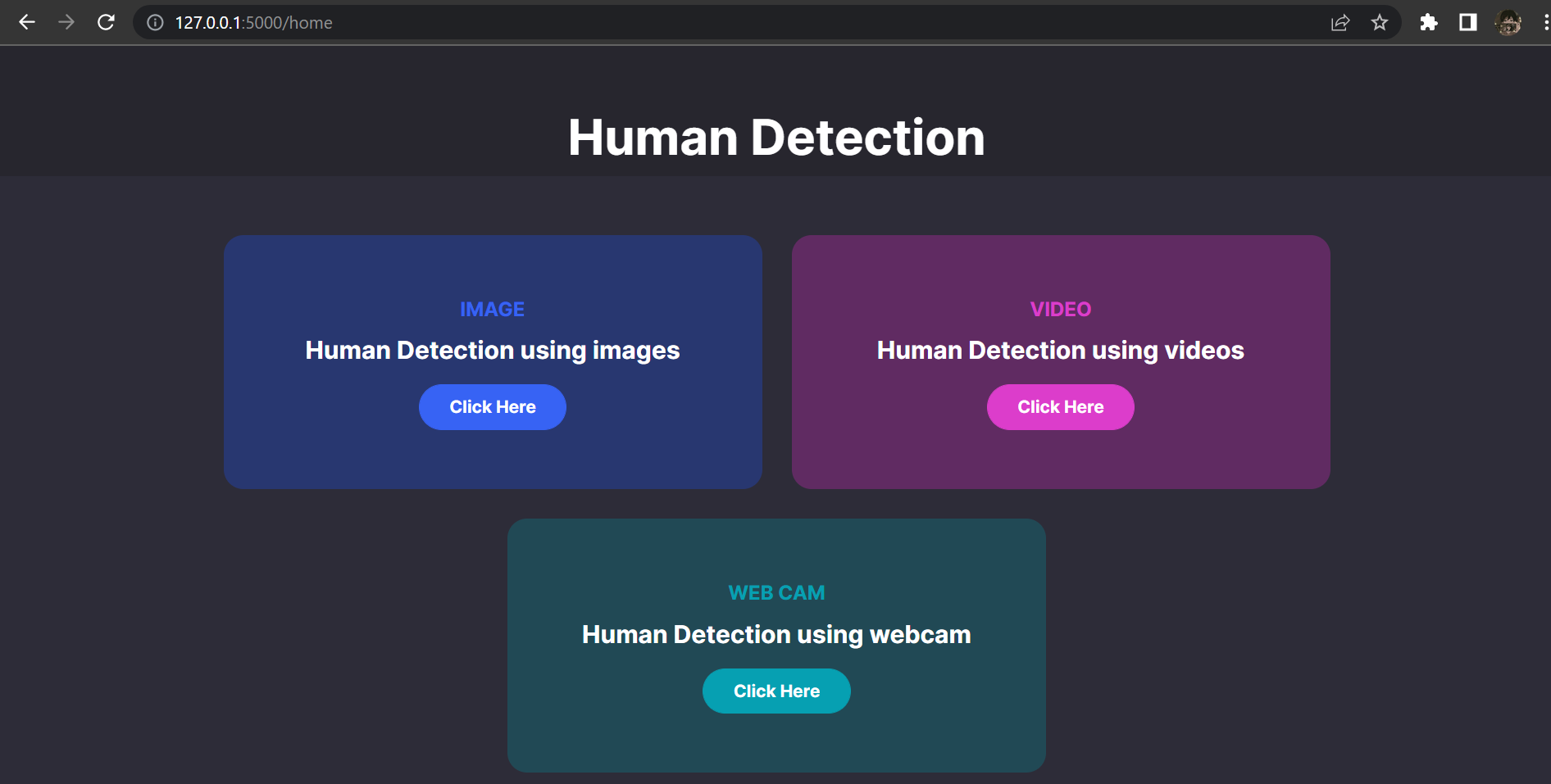 Human Detection WebApp