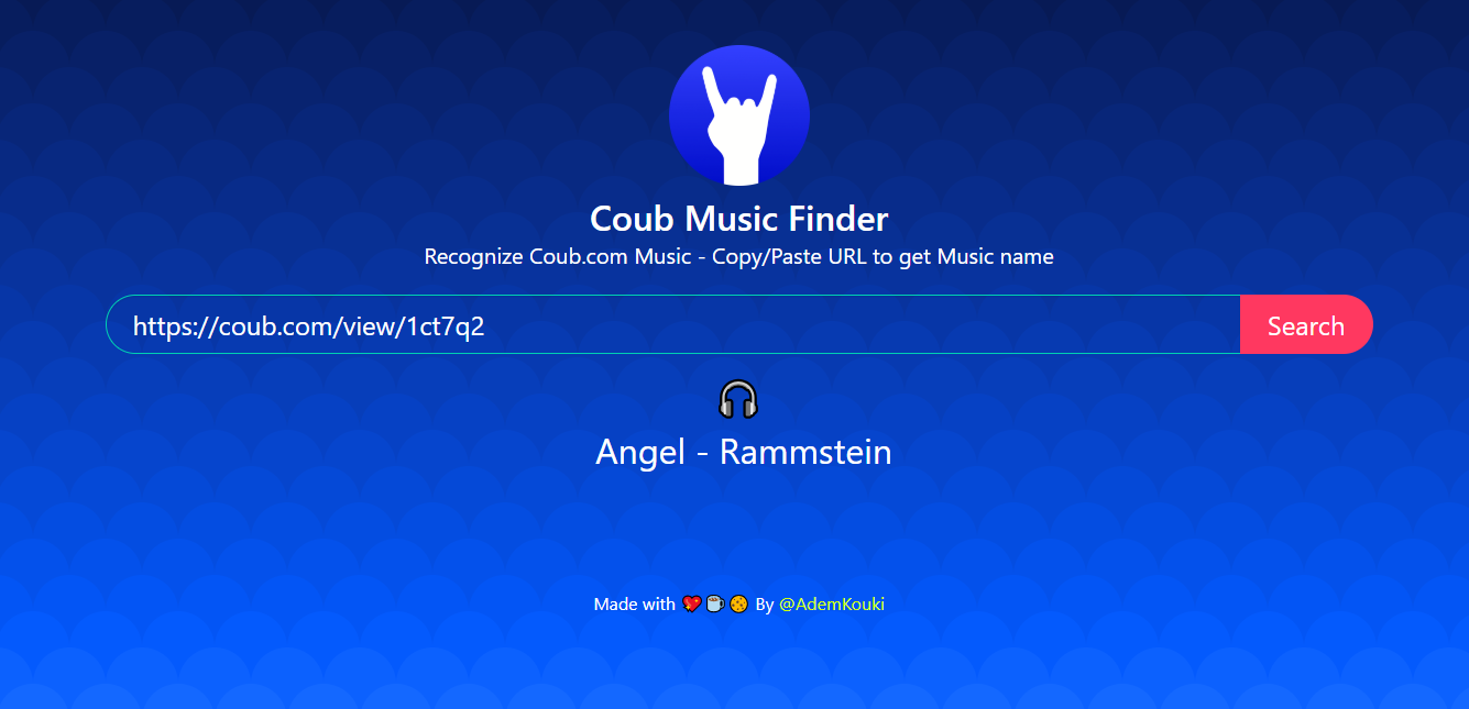 GitHub - Ademking/Coub-Music-Finder: Recognize Coub.com Music - Copy ...