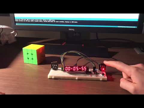 Rubik's Cube timer using Arduino on YouTube