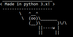 Python cowsay