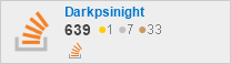 profile for Darkpsinight on Stack Exchange, a network of free, community-driven Q&A sites