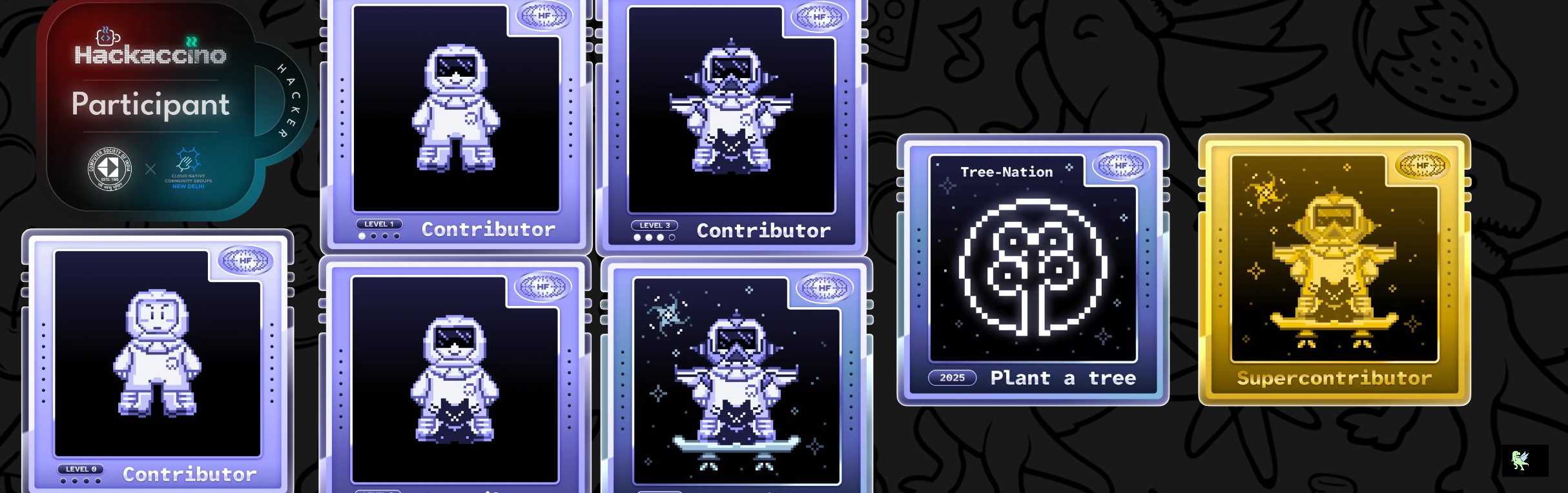 An image of @redhawk1303d's Holopin badges, which is a link to view their full Holopin profile