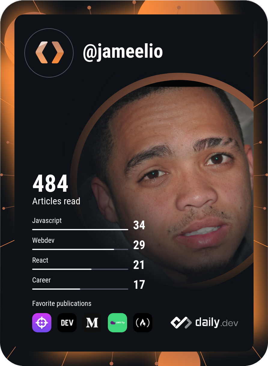 Jameel's Dev Card