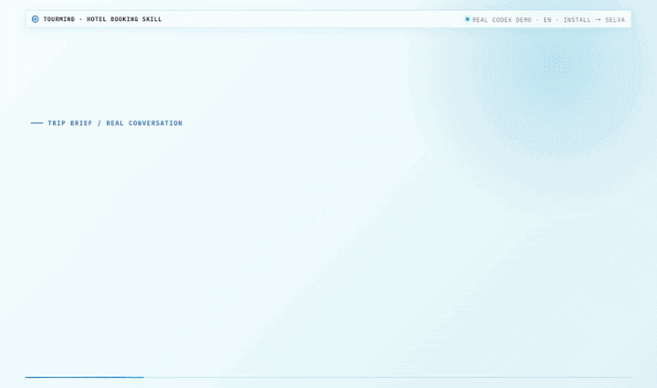 TourMind hotel search demo