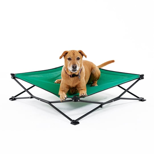coolaroo-square-on-the-go-outdoor-bed-large-in-green-461073
