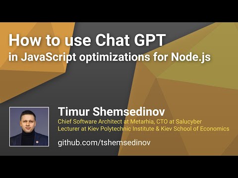 Применение Chat GPT в оптимизации JavaScript для Node.js