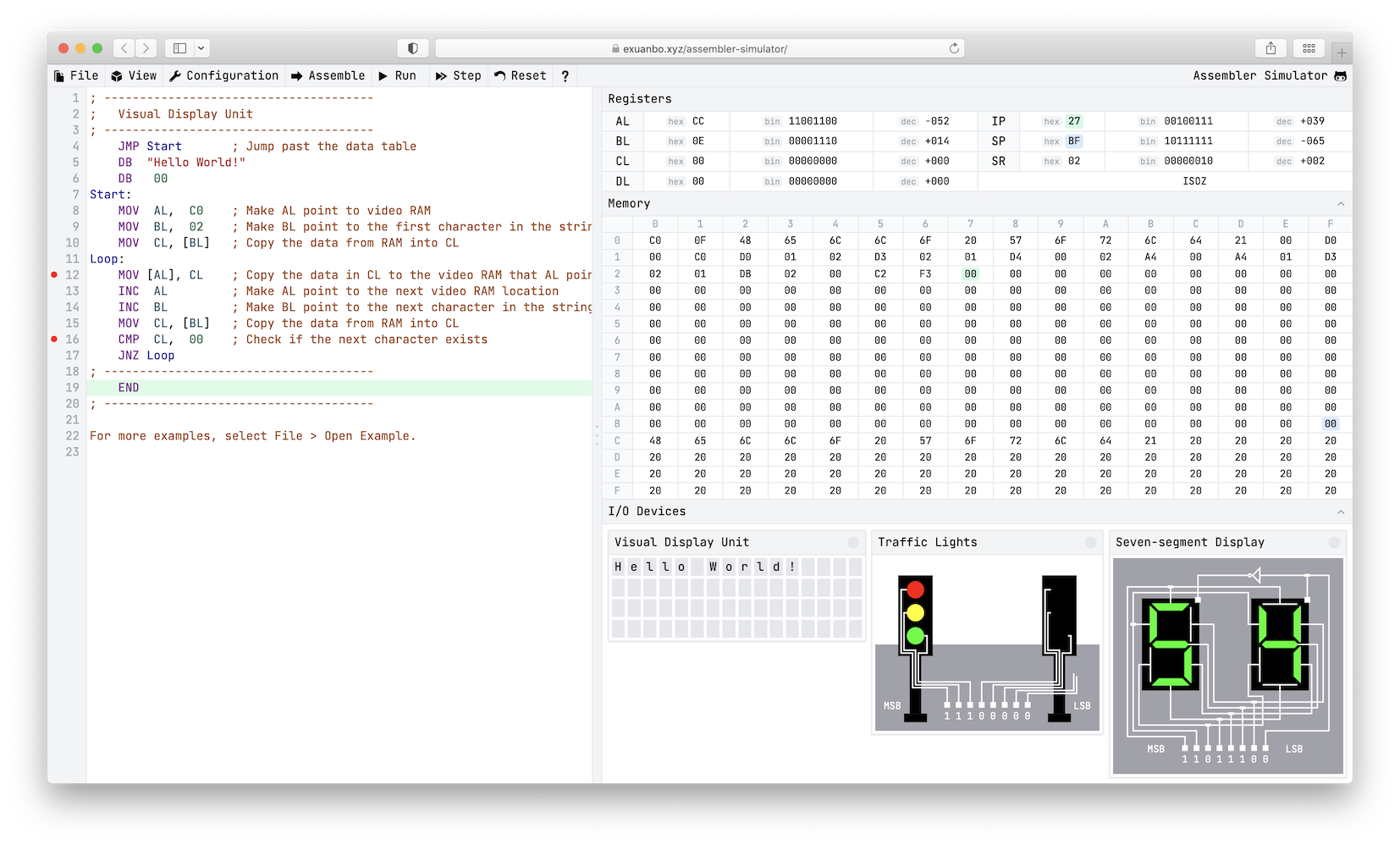 【开源自荐】8-bit Assembler Simulator · Issue #2358 · ruanyf/weekly · GitHub