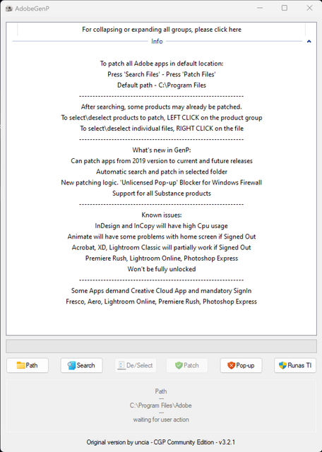 GitHub - Shightrox/Adobe-GenP: Adobe CC 2019-2024 GenP Universal Patch ...