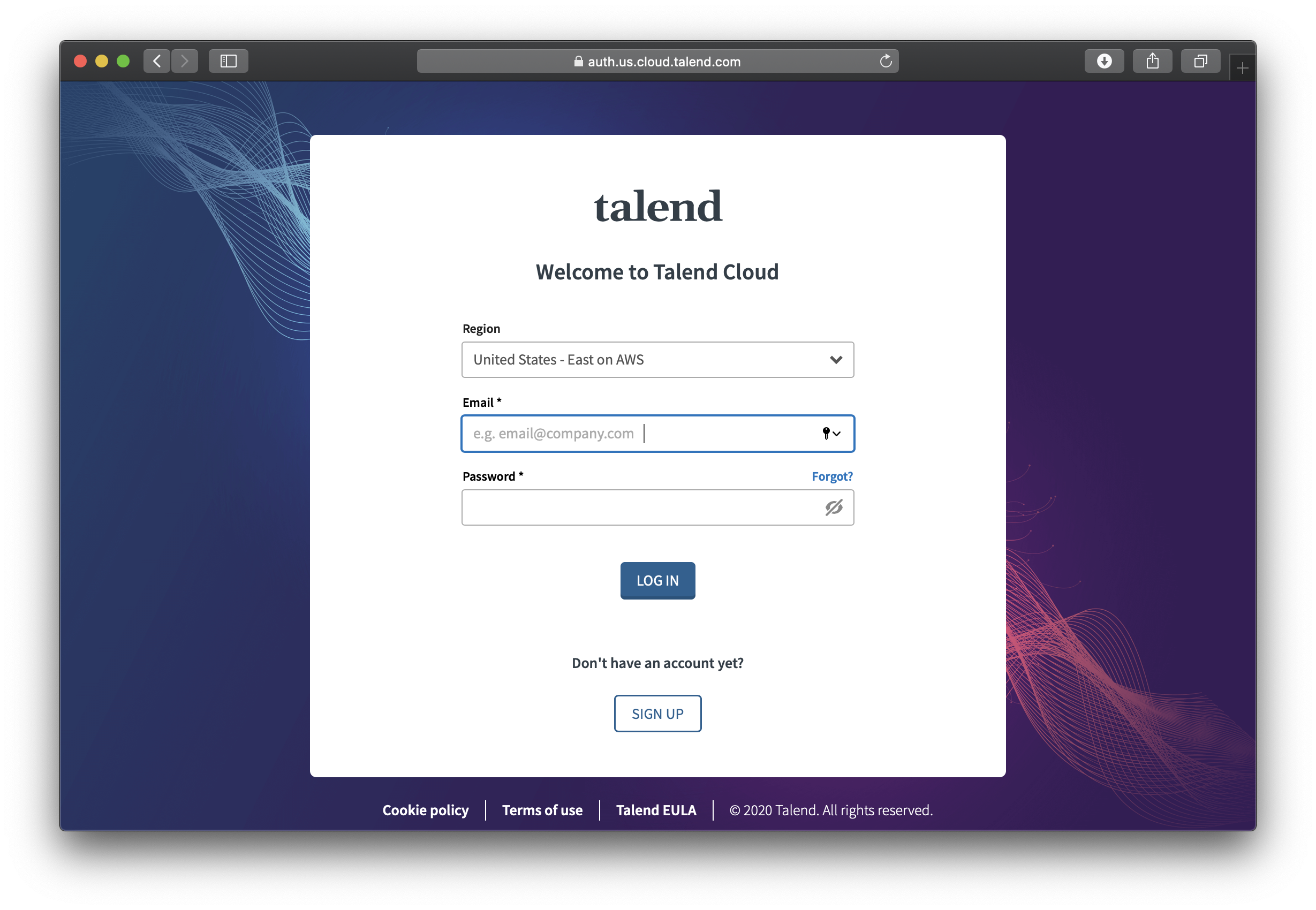 Talend Cloud Login