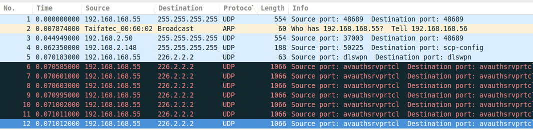 an wild arp packet appears