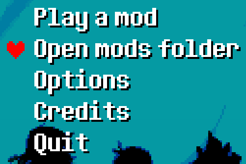 "Open mods folder" option in Kristal`s menu