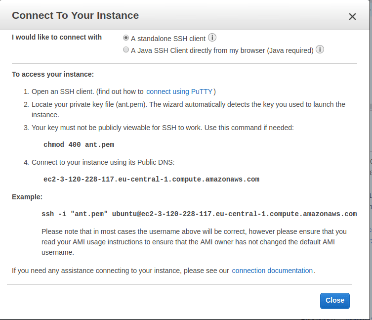  Start Ant Media Server Single Instance on AWS