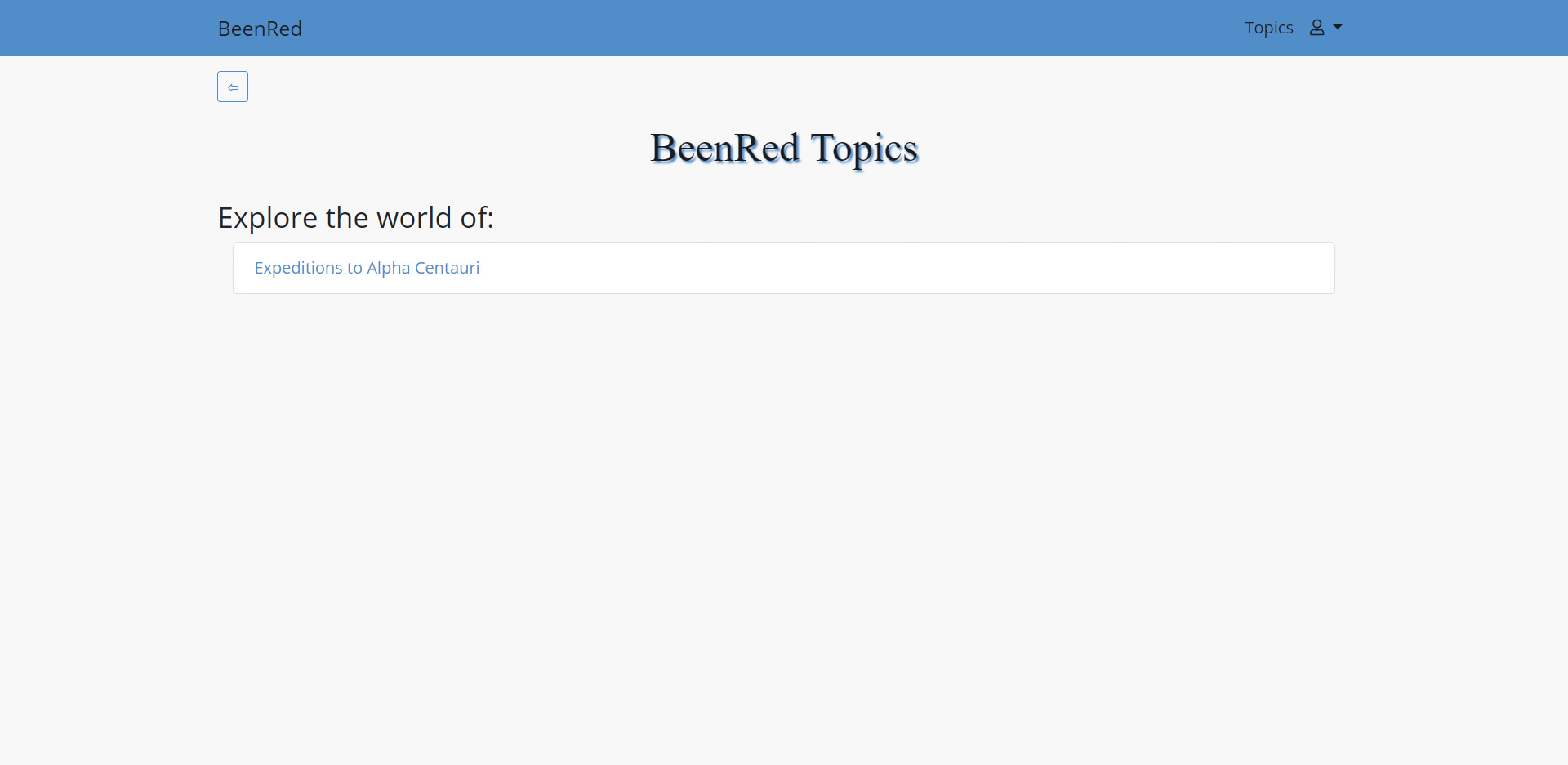 Topic Page Screenshot