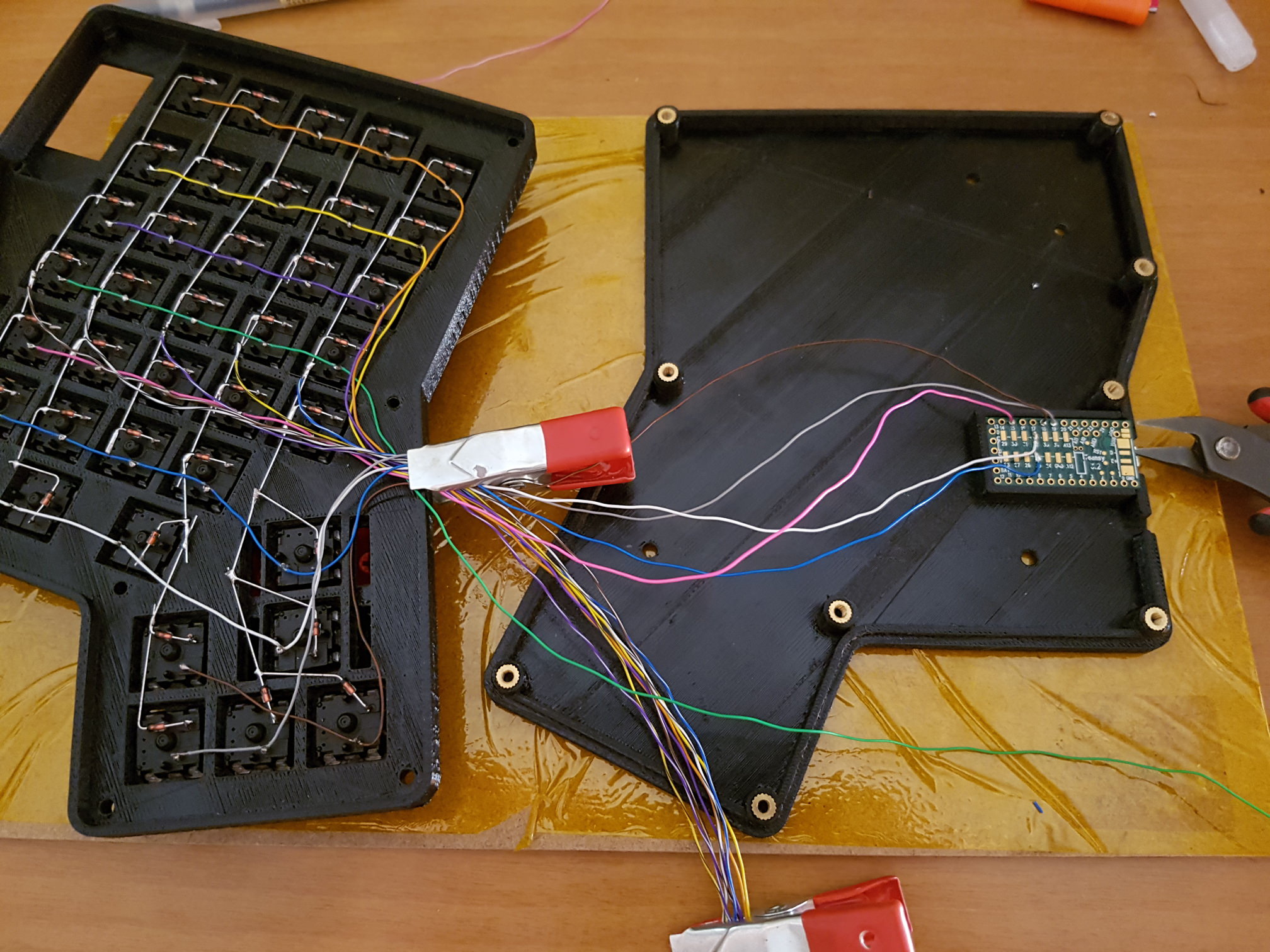 Wiring to the Teensy controller