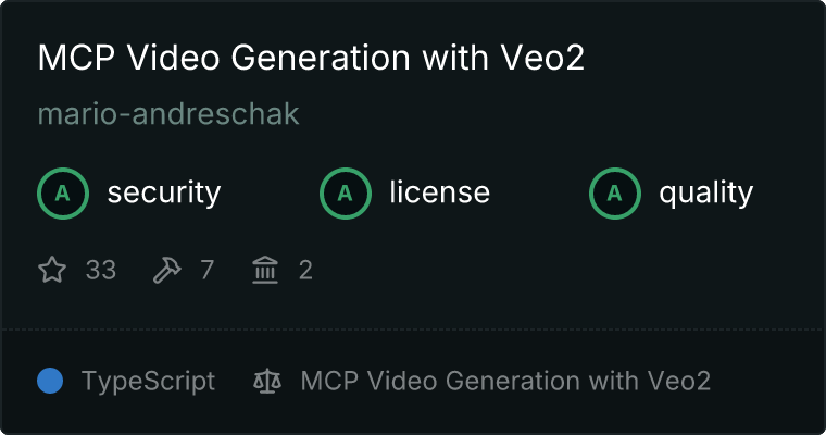 Video Generation with Veo2 MCP server