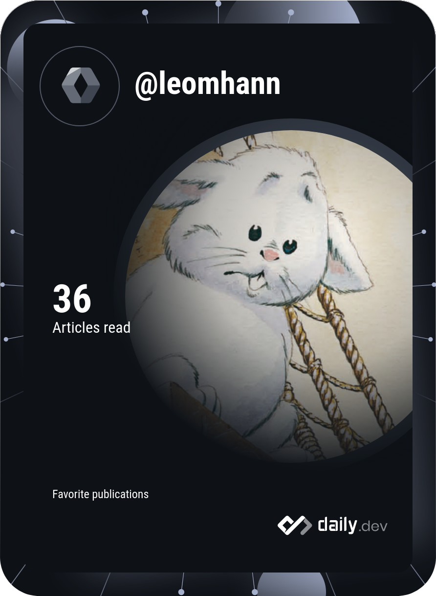 Benjamin's Dev Card