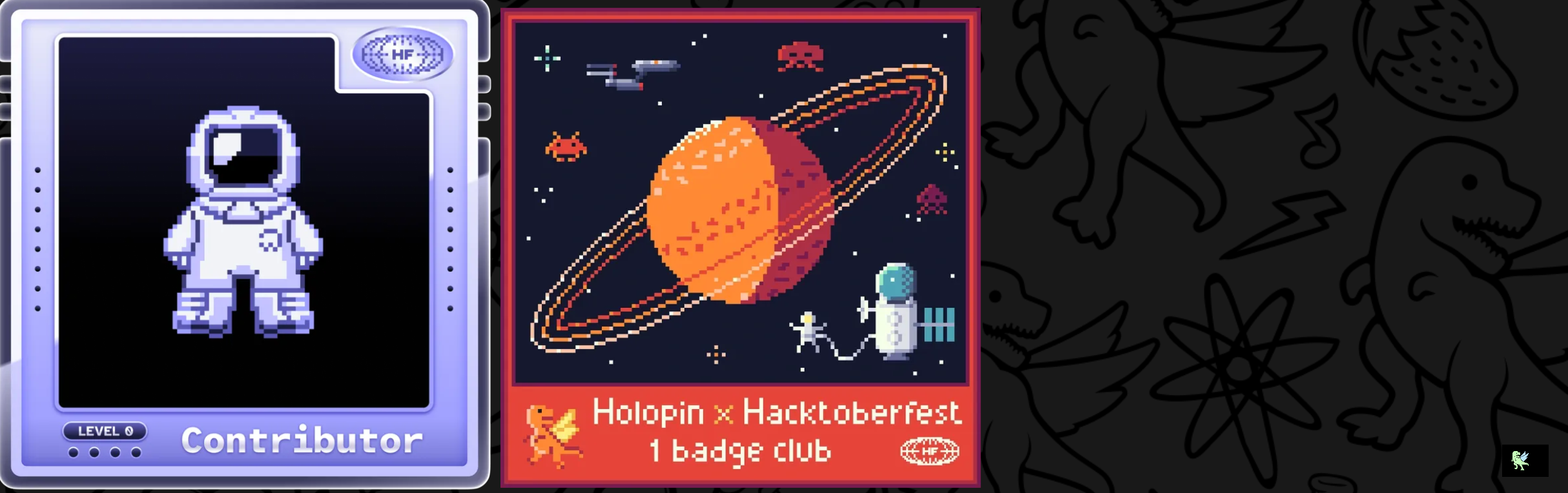 An image of @pratikdeb07's Holopin badges, which is a link to view their full Holopin profile
