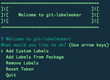 Preview of git-labelmaker