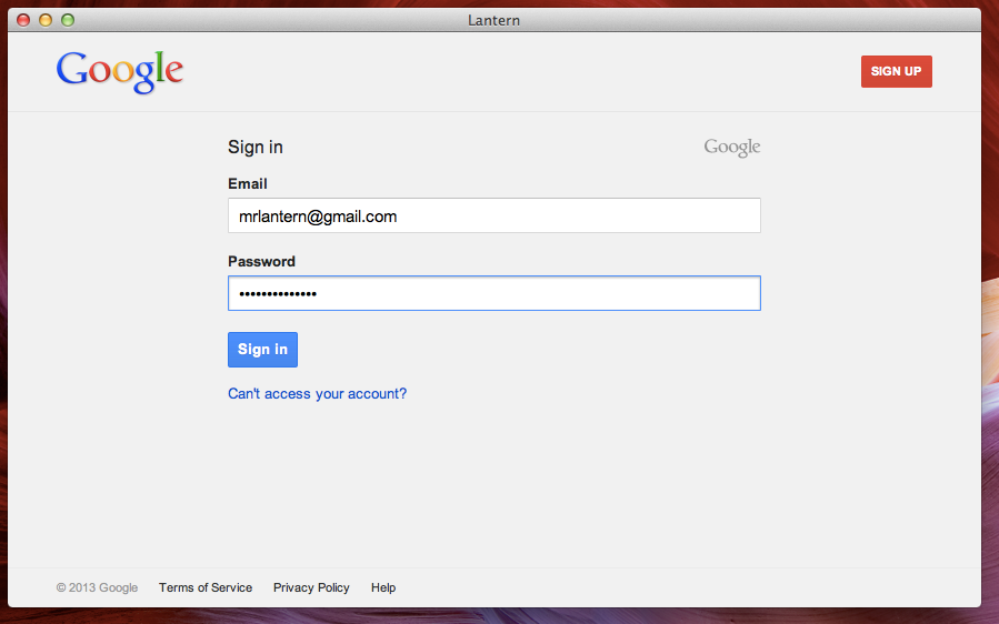 google signin