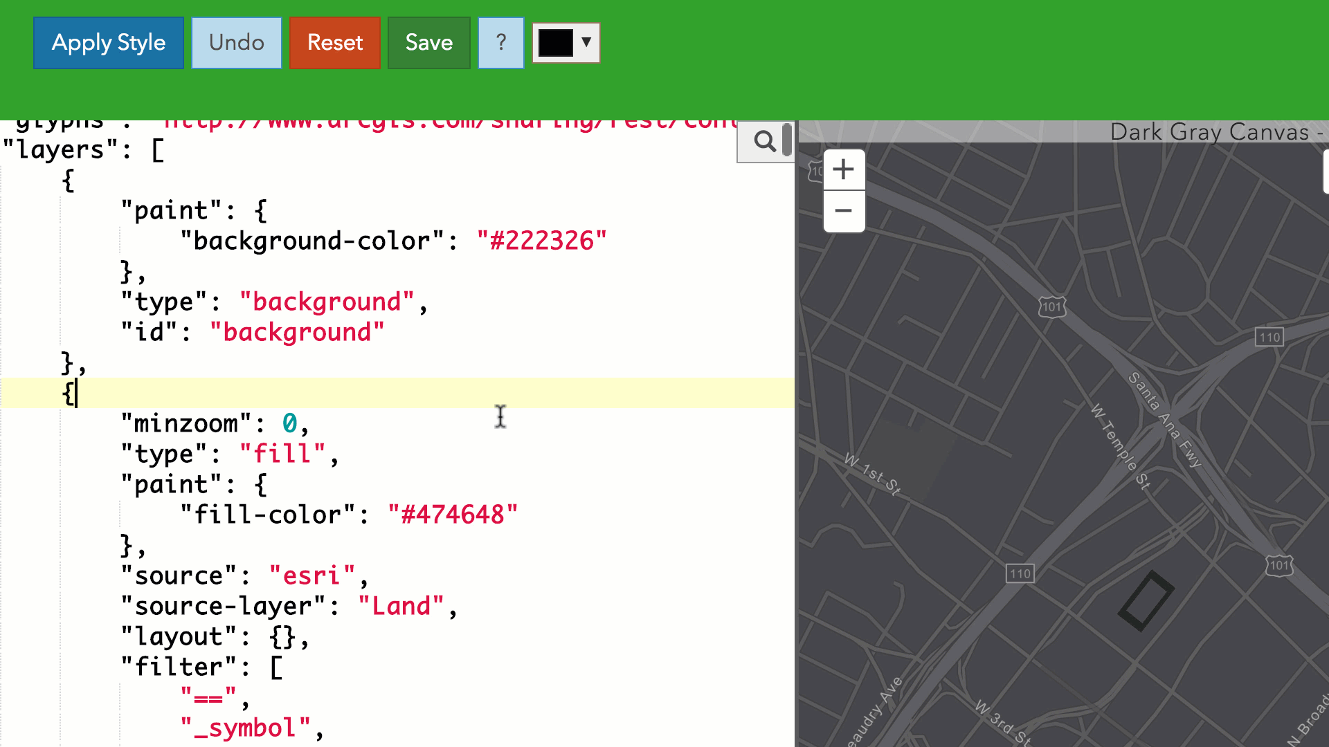 arcgis-vectortile-style-editor