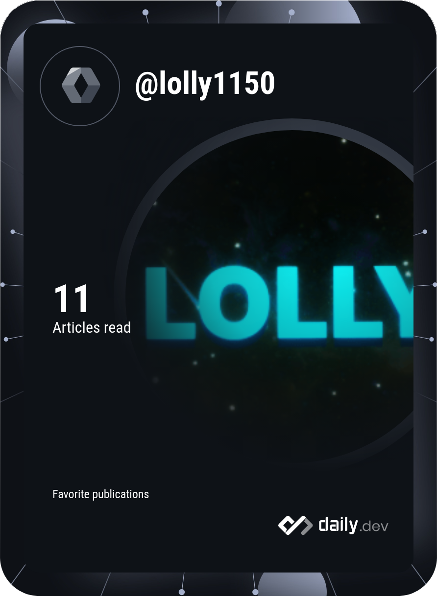 Lolly's Dev Card