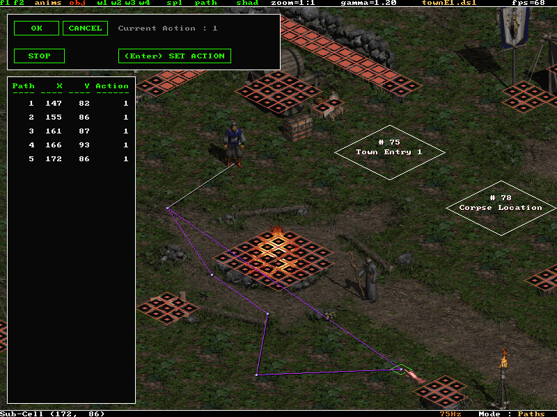 Sample from Diablo 2 Map Editor